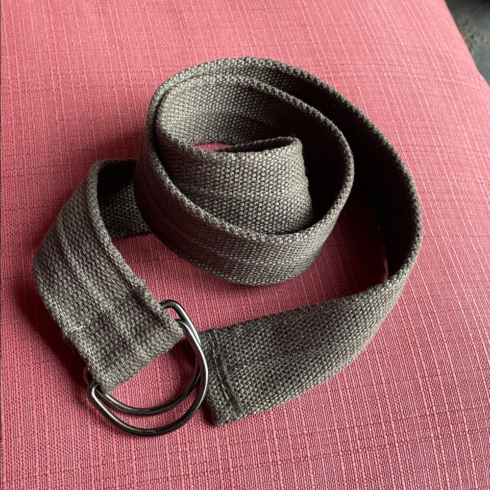 Boys Canvas Belt (approx. 34” long not including the buckle) Grayish Green